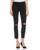 J Brand Low Rise Skinny Jeans In Black Mercy - 100% Exclusive