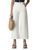 Whistles Gabi High-rise Cropped Wide-leg Jeans In White