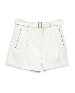 3.1 Phillip Lim Vegan Leather Belted Utility Shorts