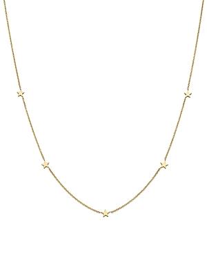 Zoe Chicco 14k Yellow Gold Star Station Necklace, 16