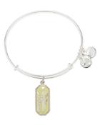 Alex And Ani Warrior's Will Gladiolus Expandable Wire Bangle