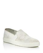 Vince Women's Blair Crackled Leather Slip-on Sneakers