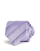 Emporio Armani Textured-stripe Classic Silk Tie