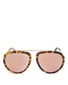 Tom Ford Stacy Mirrored Sunglasses, 57mm