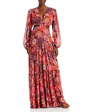 A.l.c. Isabelle Floral Silk Maxi Dress