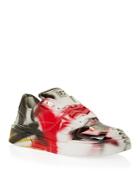 Dolce & Gabbana Men's Graffiti Print Lace Up Low Top Sneakers