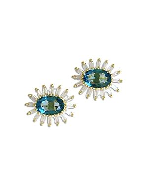 Nicola Bathie Celestial London Blue Stud Earrings