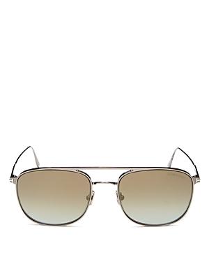 Tom Ford Men's Jake Brow Bar Aviator Sunglasses, 56mm