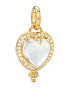 Temple St. Clair 18k Rock Crystal & Diamond Heart Pendant
