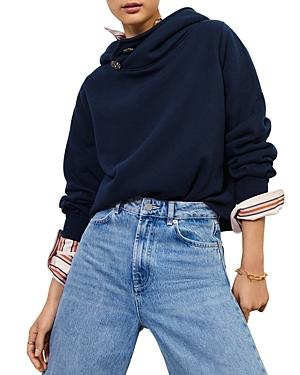 Ba & Sh Button Embellished Hoodie