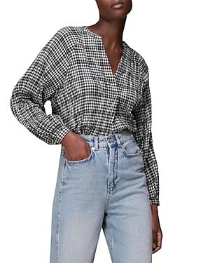 Whistles Tatum Check Oversized Top