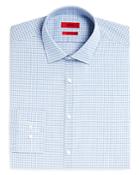 Hugo Mabel Small Broken Stripe Overcheck Sharp Fit - Regular Fit Dress Shirt