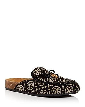 Tory Burch Women's Monogram Logo Print Mules
