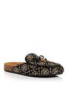 Tory Burch Women's Monogram Logo Print Mules