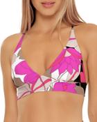 Trina Turk Lynx Printed Tie Back Bikini Top