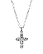 John Hardy Sterling Silver Classic Chain Cross Pendant Necklace, 16-18