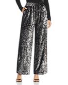 Milly Sequined Wide-leg Track Pants