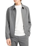 Theory Brody Stretch Wool Bomber Jacket