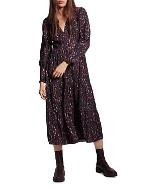 Ba & Sh Paly Midi Dress