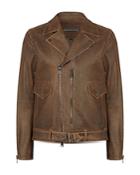 John Varvatos Collection Leather Biker Jacket