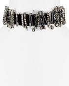 Marc Jacobs Safety Pin Velvet Choker Necklace, 11