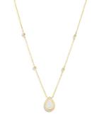 Bloomingdales Opal & Diamond Station Necklace In 14k Yellow Gold, 16 - 100% Exclusive