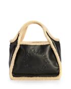 Stella Mccartney Alter Faux Shearling Trimmed Tote