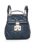 Furla Fortuna Small Quilted Leather Backpack
