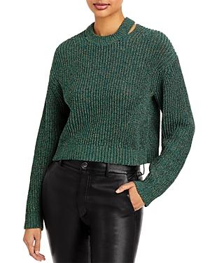 Proenza Schouler White Label Marled Cutout Sweater