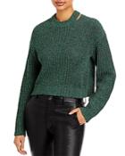 Proenza Schouler White Label Marled Cutout Sweater