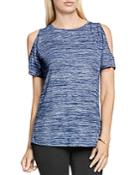 Two By Vince Camuto Cold Shoulder Space Dye Top