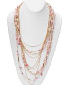 Lauren Ralph Lauren Pink Sands Multi Strand Necklace, 20