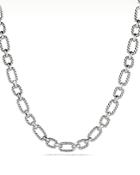 David Yurman Cushion Chain Link Necklace With Diamonds