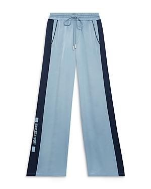 The Kooples Elastic Waist Flowing Straight Leg Trousers