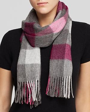 C By Bloomingdale's Colorblocked Cashmere Scarf