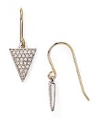 Adina Reyter Diamond Pave Triangle Drop Earrings