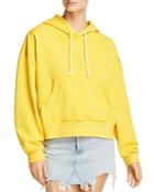 Sjyp Cropped Cotton Hoodie