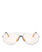 Kenzo Women's Mirrored Brow Bar Aviator Sunglasses, 61mm