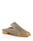 Robert Clergerie Women's Asier Perforated Patent Leather Mules