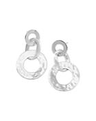 Ippolita Sterling Silver Classico Hammered Open Disc Drop Earrings