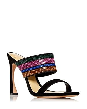 Alexandre Birman Women's Denise Embellished High Heel Slide Sandals