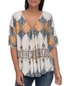 B Collection By Bobeau Presley Printed Top