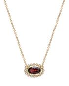 Bloomingdale's Garnet & Diamond Pendant Necklace In 14k Yellow Gold, 18 - 100% Exclusive