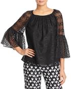 Le Gali Rosa Geo Lace Bell-sleeve Blouse - 100% Exclusive