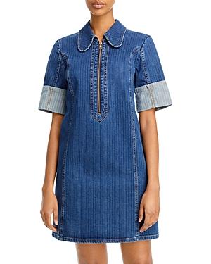 See By Chloe Denim Zip Front Dress
