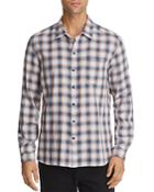 John Varvatos Star Usa Neil Reversible Plaid Regular Fit Shirt