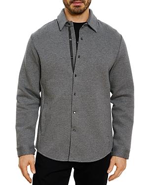 Robert Graham Kern Cotton Blend Mosaic Print Tailored Fit Shirt Jacket