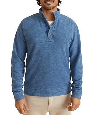 Marine Layer Clayton Cotton Button Sweatshirt