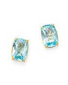 Bloomingdale's Sky Blue Topaz Stud Earrings In 14k Yellow Gold - 100% Exclusive
