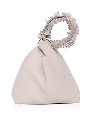 Elena Ghisellini Vanity Small Leather Wristlet Bucket Bag